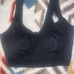 Skims plunge longline bra black